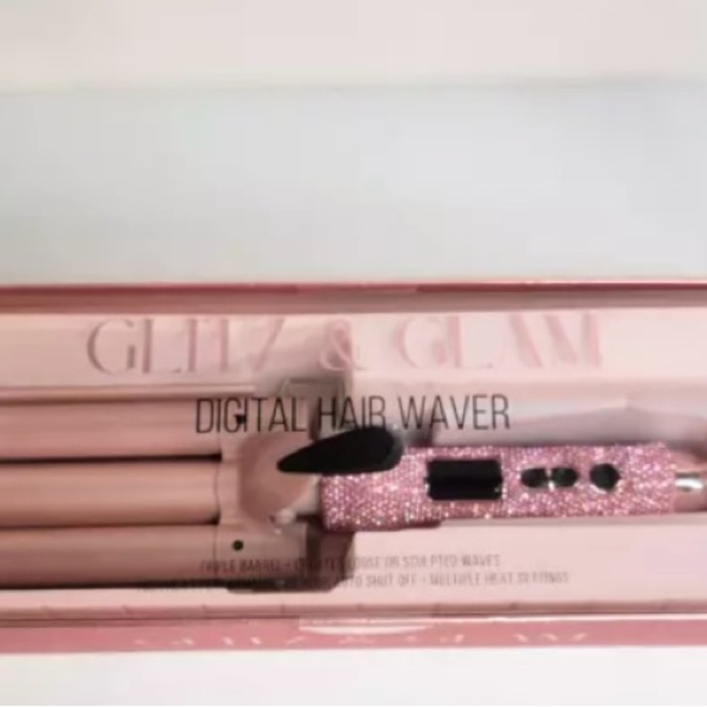 Pink Hair Styling Tool-Digital Hair Waver